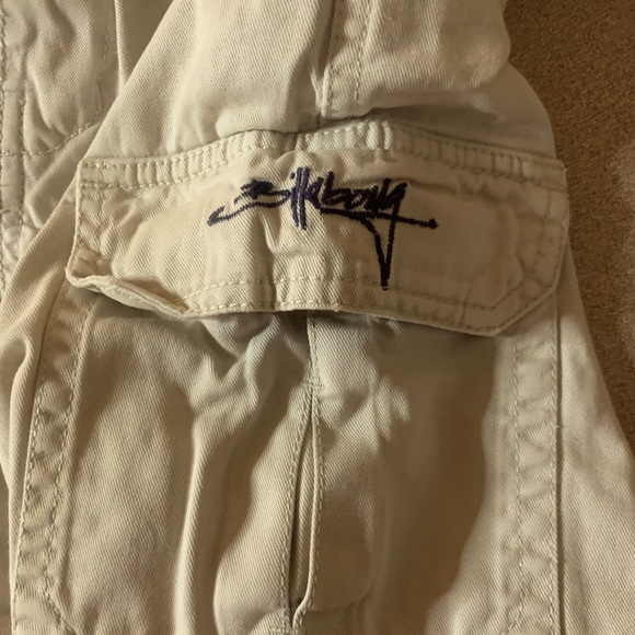 BILLABONG Vintage Light Khaki Cargo Shorts - Size 25 Waist - Picture 5 of 7